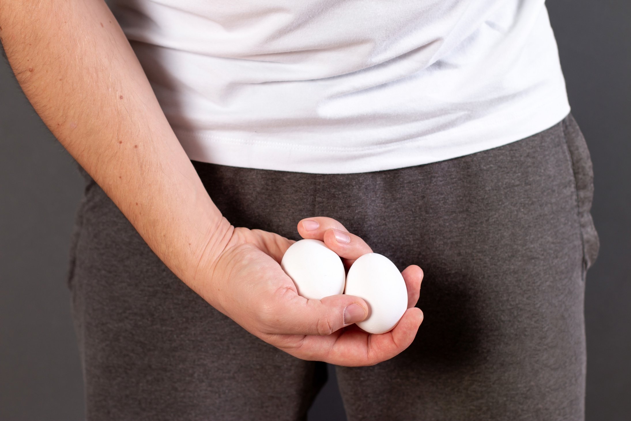 Man Holding Eggs 